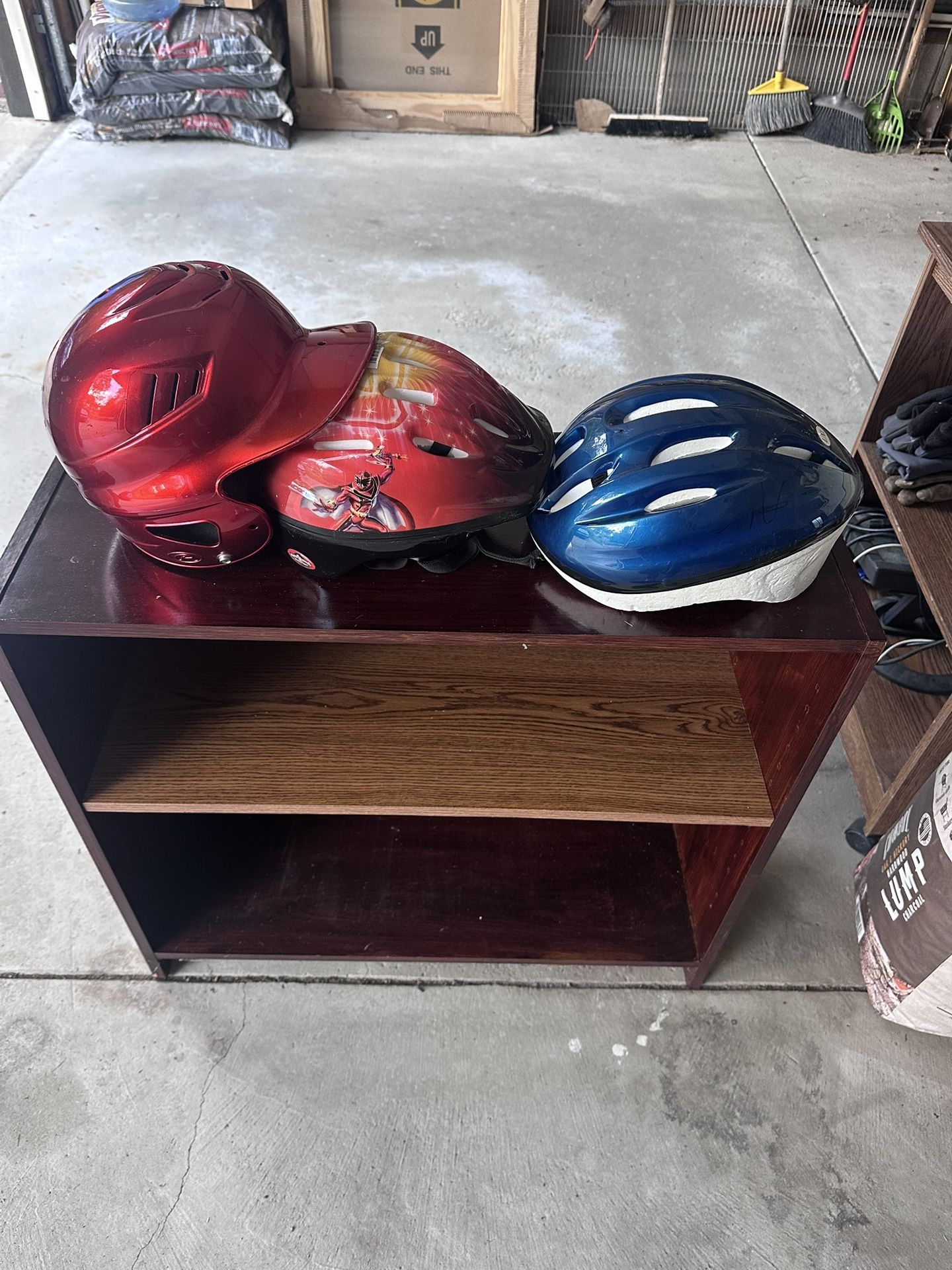 Bike hamlet lot ( 2 Bicycle Helmets, one baseball)