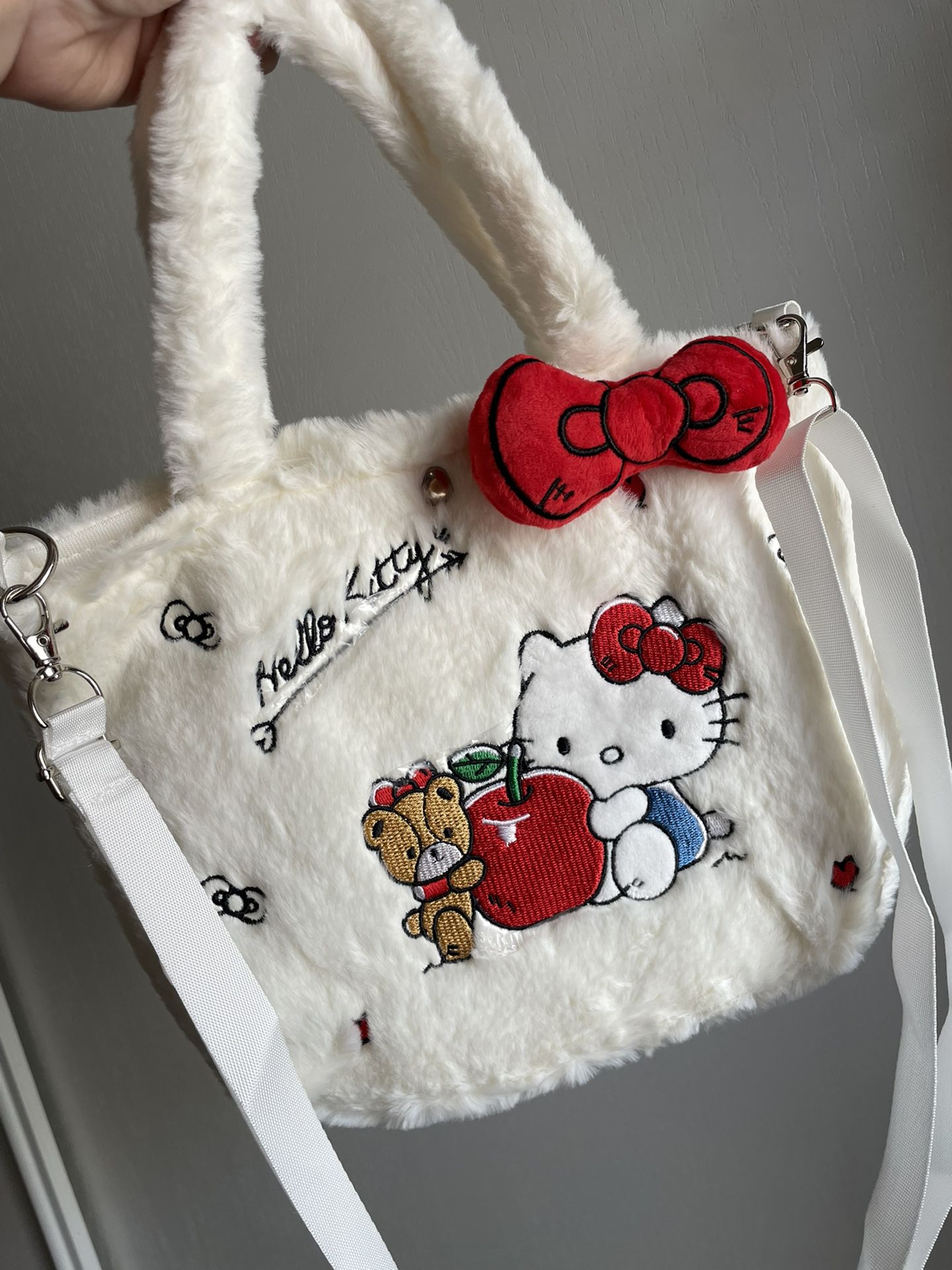 Hello Kitty handbag purse plushie soft 