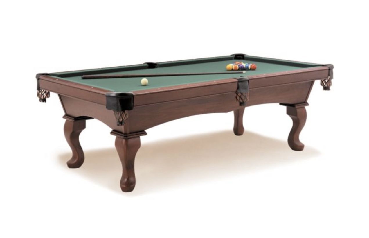 🎱 8ft Slate Pool Table – Complete Setup w/ Cue Set, Light, Accessories – Like New!