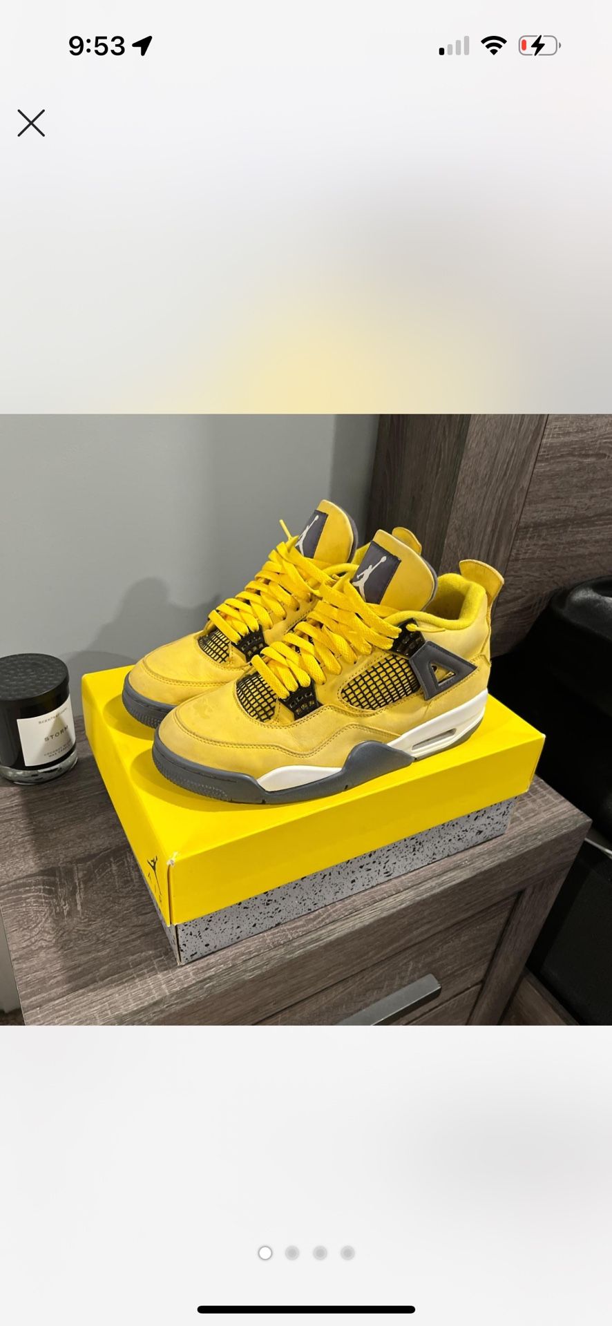 jordan 4 lighting