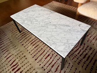 Marble top coffee table