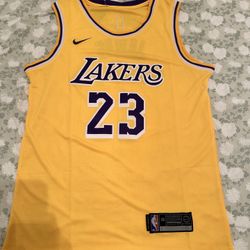 LeBron james LA Lakers Yellow Purple Basketball Jersey