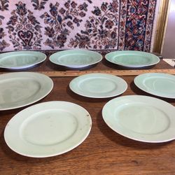 Vintage Green Dishes
