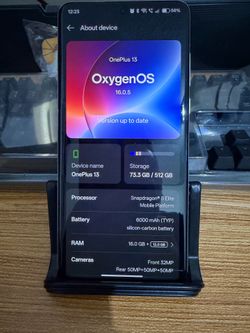Used One Plus 13 Artic Dawn 512GB Storage 16GB Ram 100% Battery Health