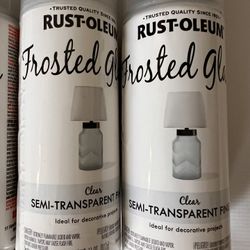 4 Cans Of New Frosted Glass Spray Paint