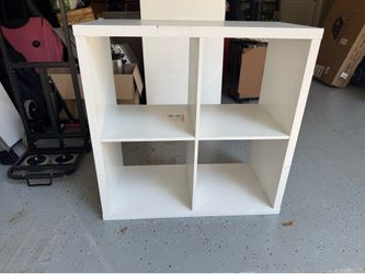 IKEA KALLAX 2x2 Storage Shelf - White - Sold As Is