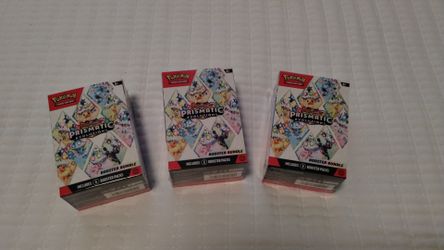 Pokémon Scarlet & Violet Prismatic Evolutions Booster Bundle x3