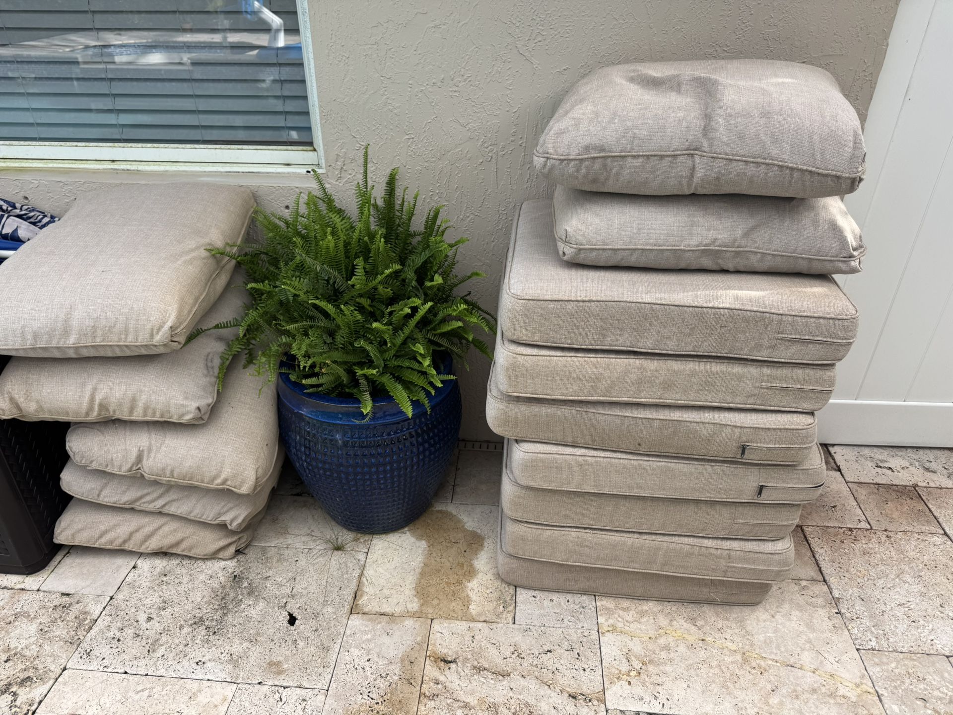 Patio Sofa Cushions 7 Seats And 7 Back Cushions 