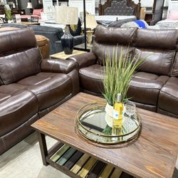 2pc Sofa + Love Seat 