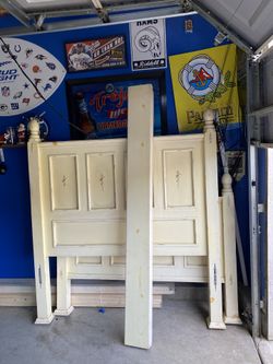 Antique full-size Headboard and footboard