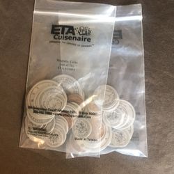 2 Lot - ETA Cuisenaire Set Of 26 (Actual 36) Magnetic Coins