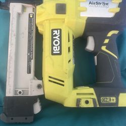 Ryobi Crown Stapler And Battery.