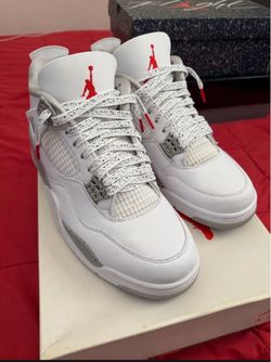 Air Jordan 4 Retro White Cement Sneakers