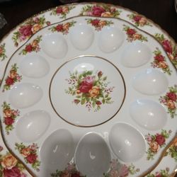 Prince Albert Country Roses Deviled Egg Platr