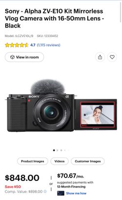 Sony ZV-E10 4k Kit