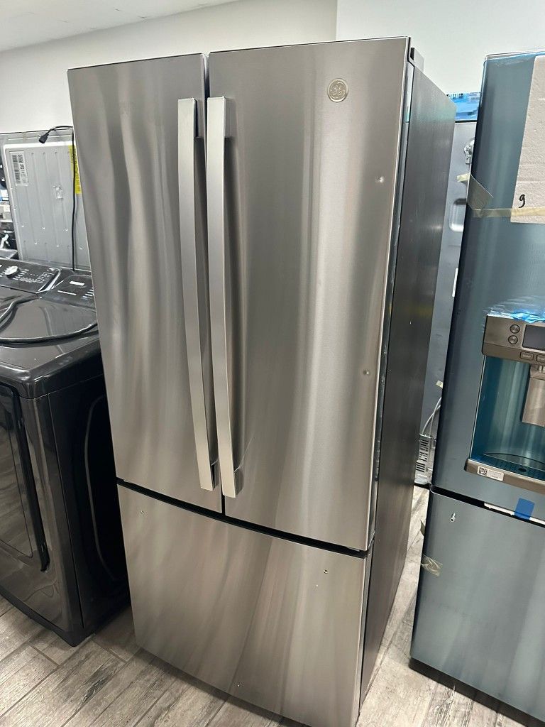 GE Profile 33in wide French door fridge stainless steel new with 1 year warranty