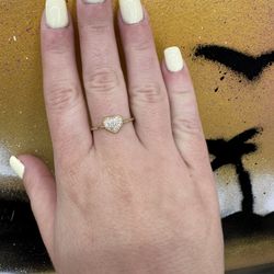 14k HEART RING 