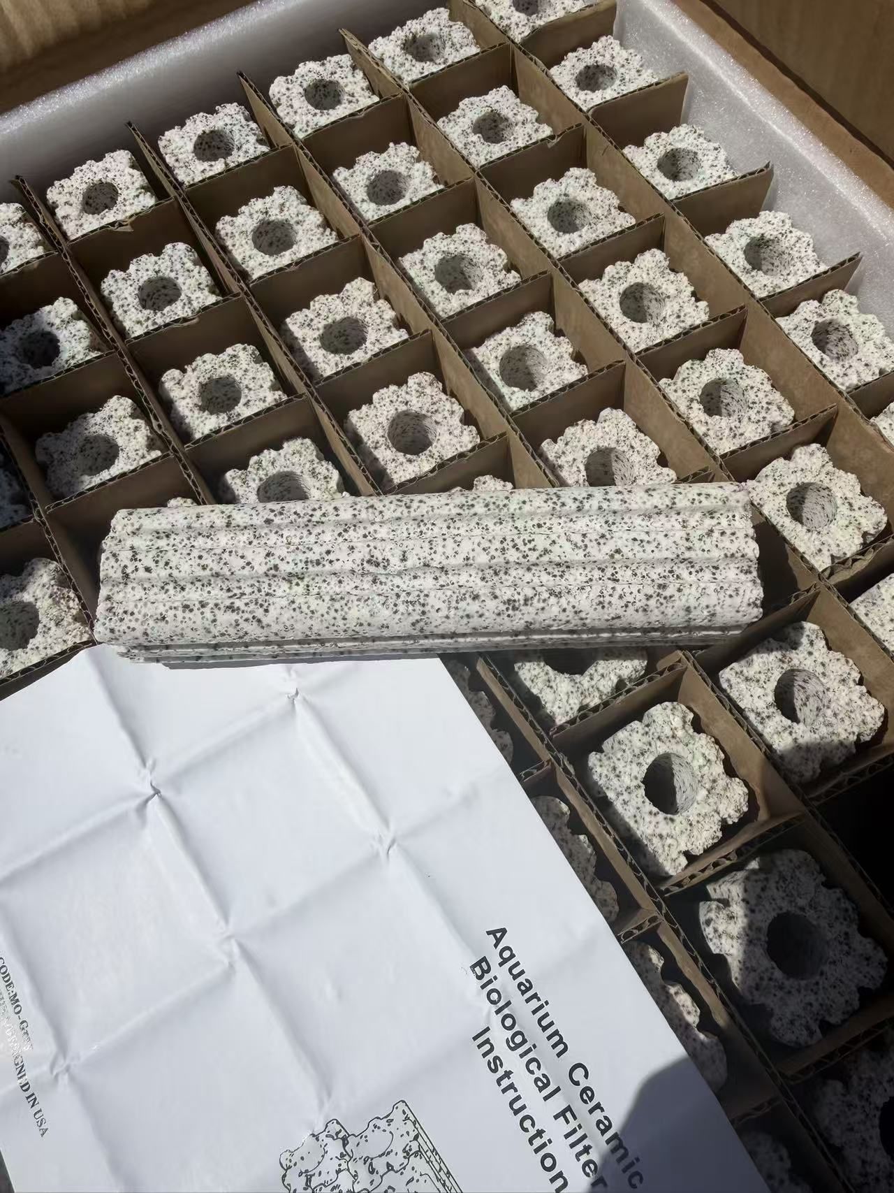 Aquarium Filter Media Porous 100pcs Bio Ceramic for Fresh Water, Sea Water Aquarium Fish Tank and Koi Pond (3DS Nano Ceramic)