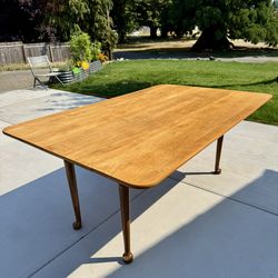 Vintage Mid Century Folding Wood Table