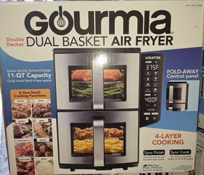 Gourmia 11QT Double Decker Dual Basket Air Fryer – Tested – 2 Available