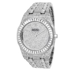 Montres Prestige Iced Out Crystal Watch Men's Watch - 42.5mm, Steel