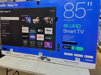 85 Tv $55 Down Financing  Free -Delivery Six Month Warranty.  85 Onn Smart 4k Hdtv 
