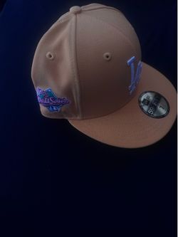 LOS ANGELES DODGERS 1988 WORLD SERIES YELLOW ICY BRIM NEW ERA FITTED HAT. Size 7!