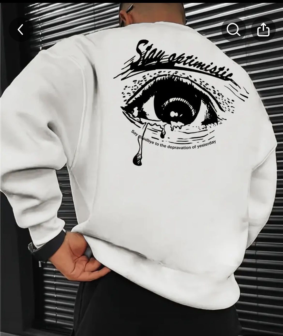 Men’s Eye Pattern Sweatshirt