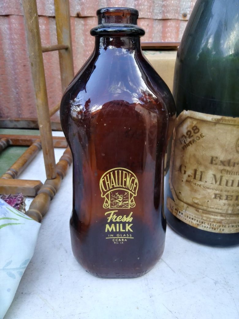 Beautiful vintage glass bottles