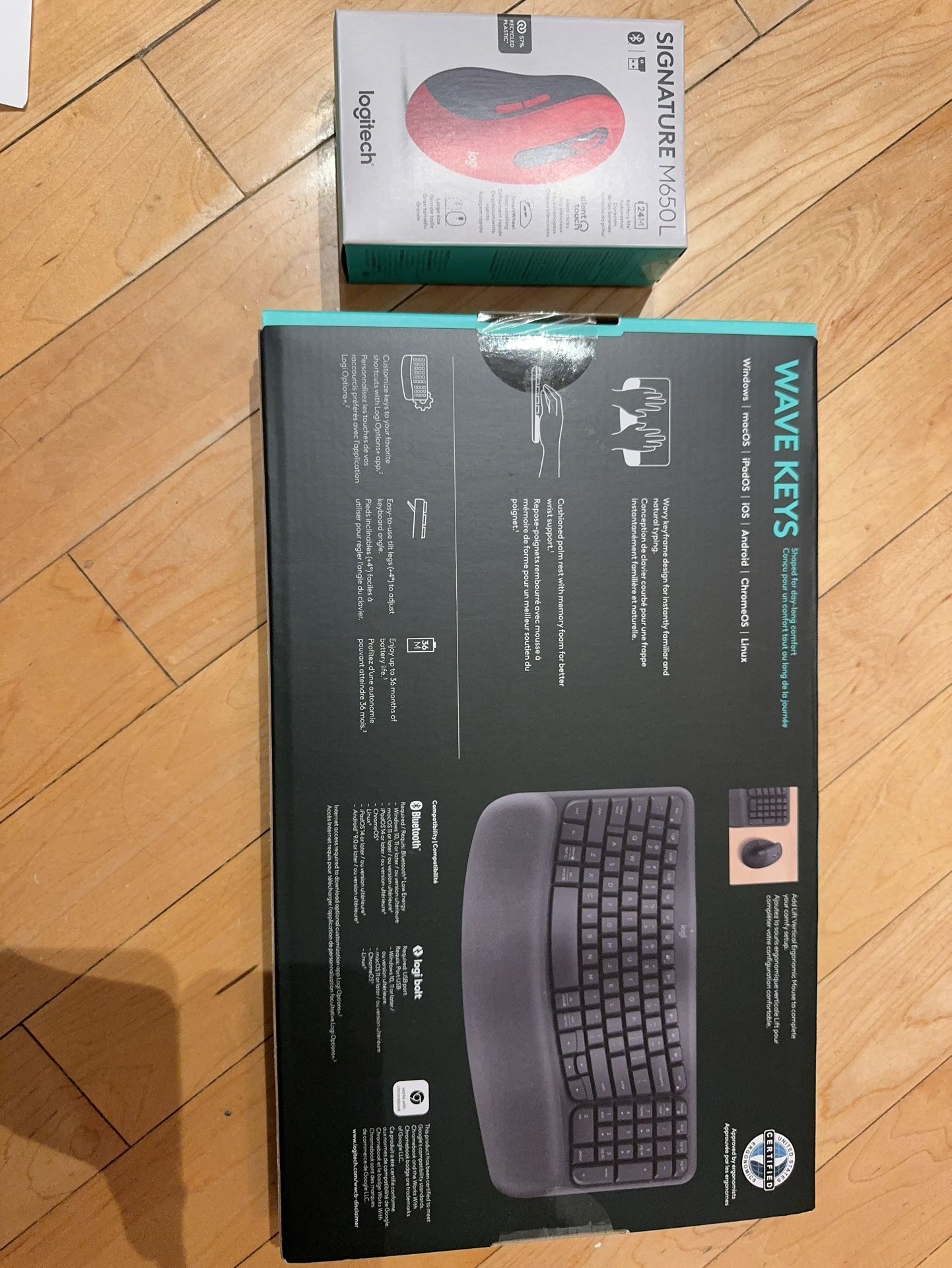 Logitech Mouse And Keyboard (Wave Keys) Wireless