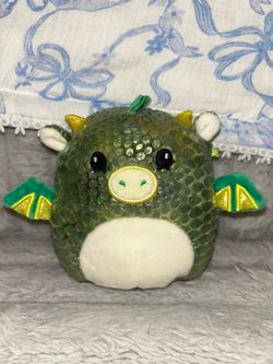 Marty the Iridescent Green/Yellow Dragon Squishmallow