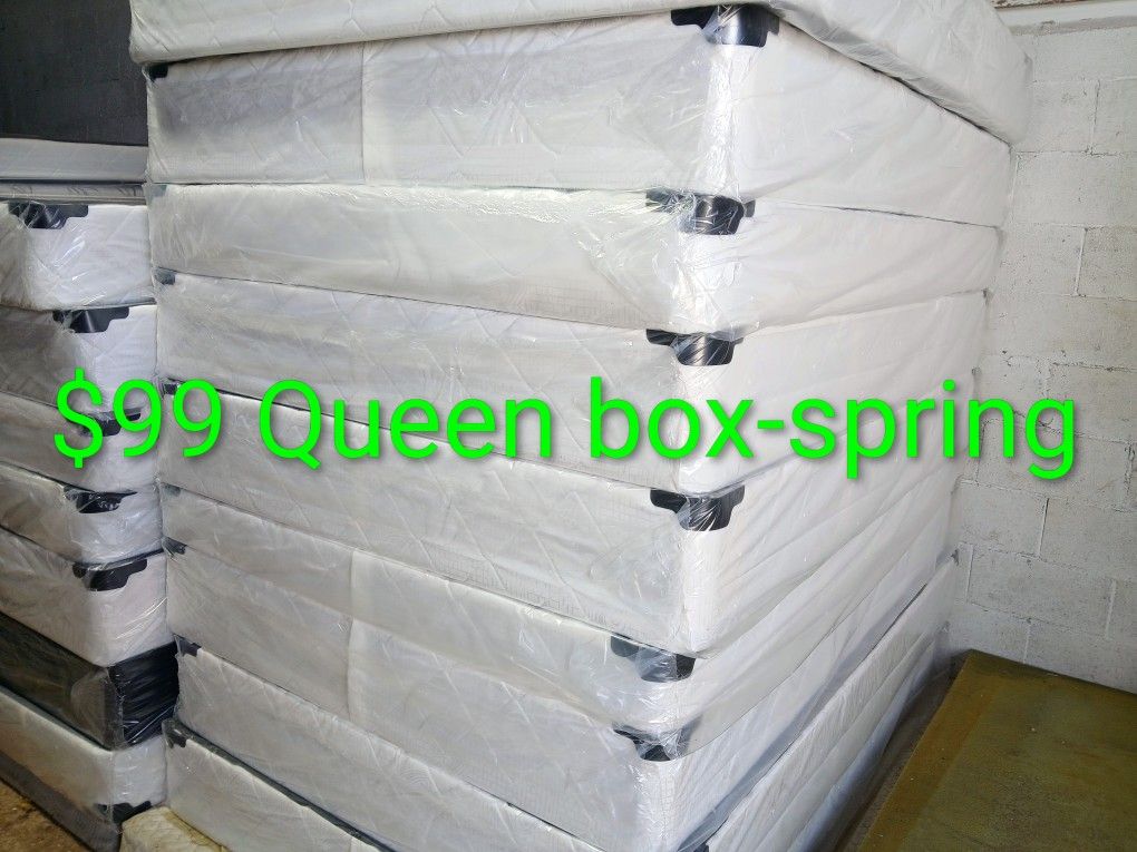 $99 Queen Box Spring. Brand New. Free Delivery Same-day