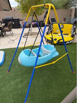 Little Tikes Rocket Two Person Swing with Stand