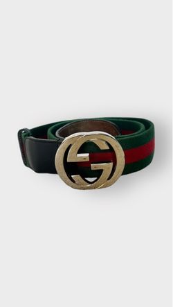 Gucci Web Belt with Interlocking G Buckle