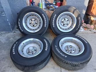 15"rally wheels 5x5 chevy gmc C10 OBS projects