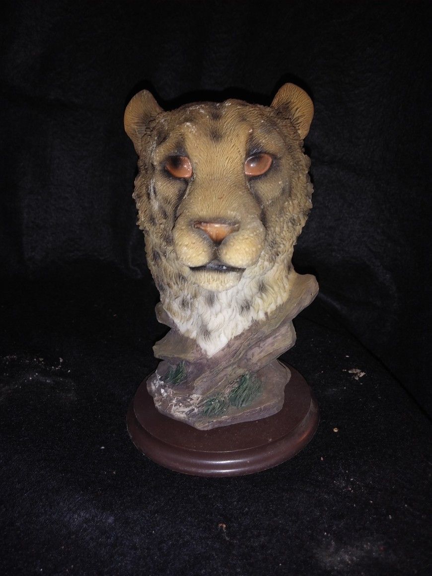 Cheetah bust