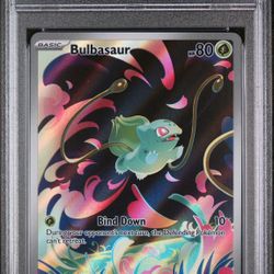 Pokemon Bulbasaur Illustration Rare PSA 10 Gem Mint Card