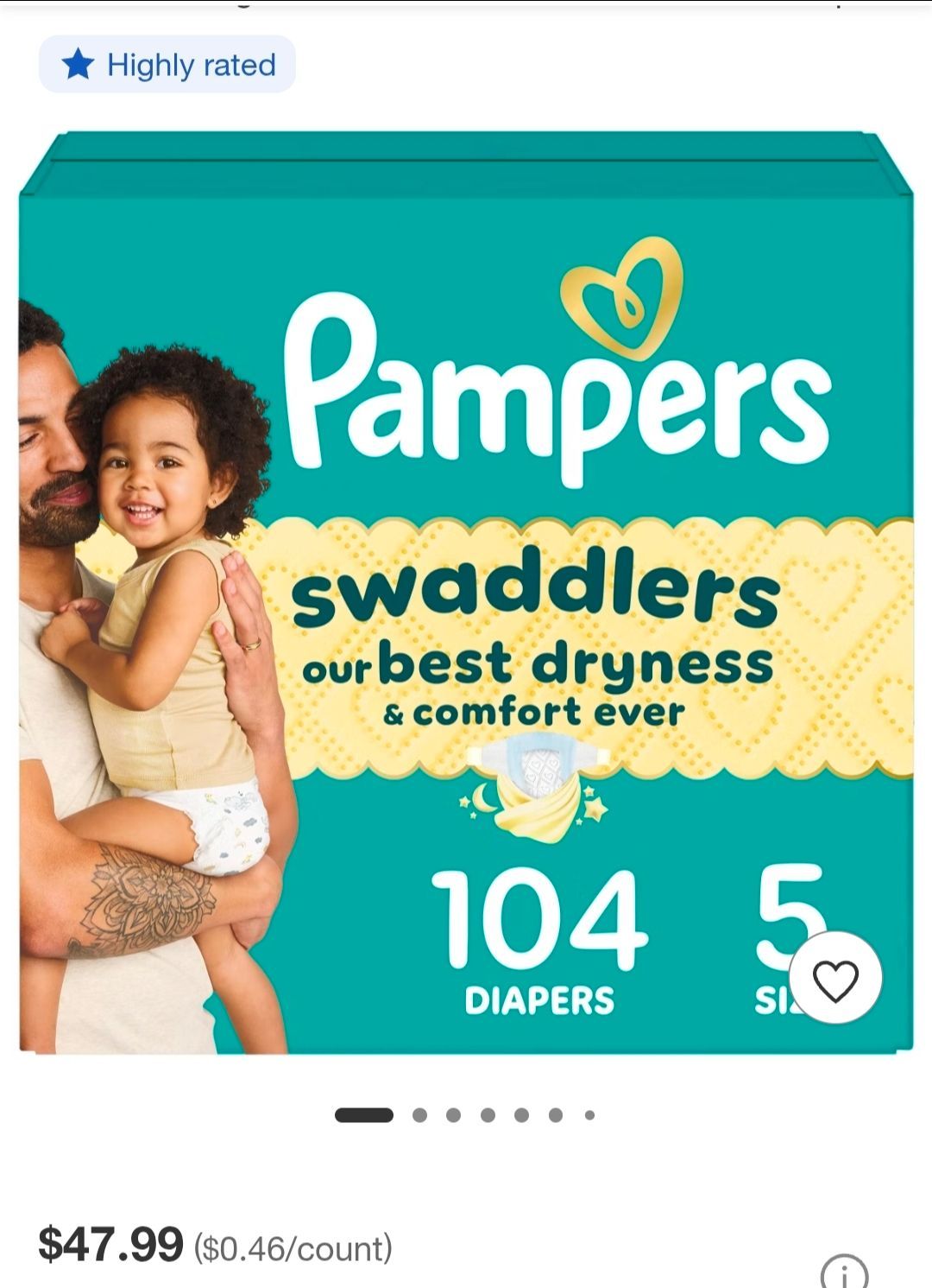 Pampers size 5