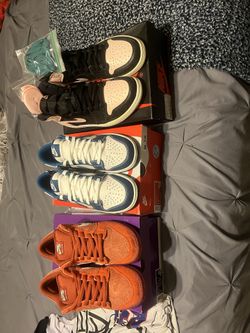 Two Pairs Of Nike Dunk Lows And One Pair Of Jordan 1 Highs 11.5