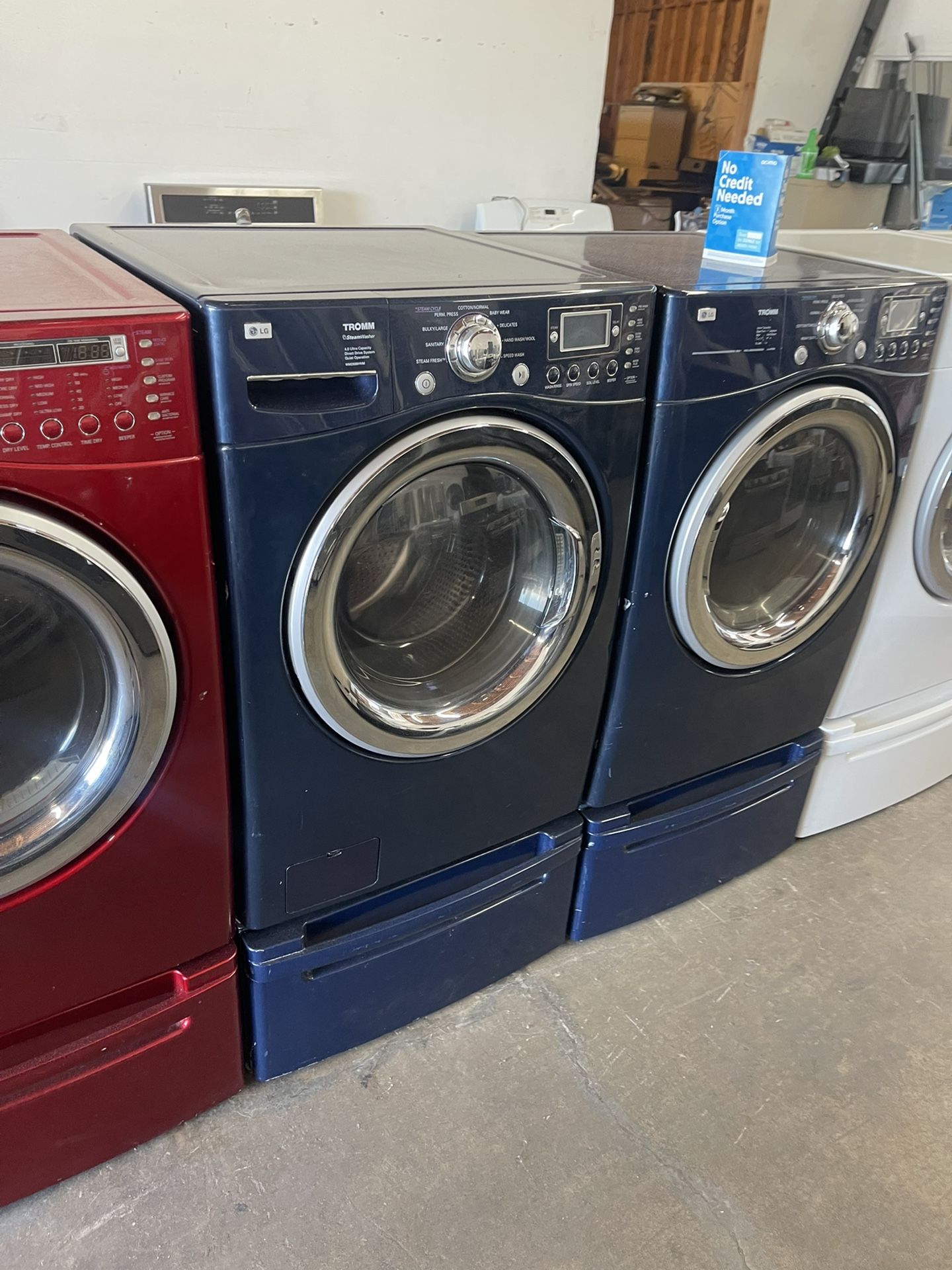 LG washer and dryer we finance 90 day warranty