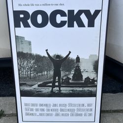 Rocky Poster Board In Frame