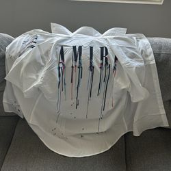 AMIRI Button Down Designer T-shirt