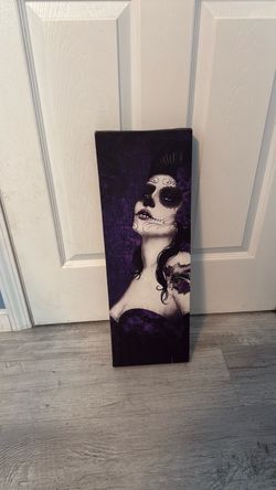 Day of the Dead Sugar Skull Woman Canvas Print