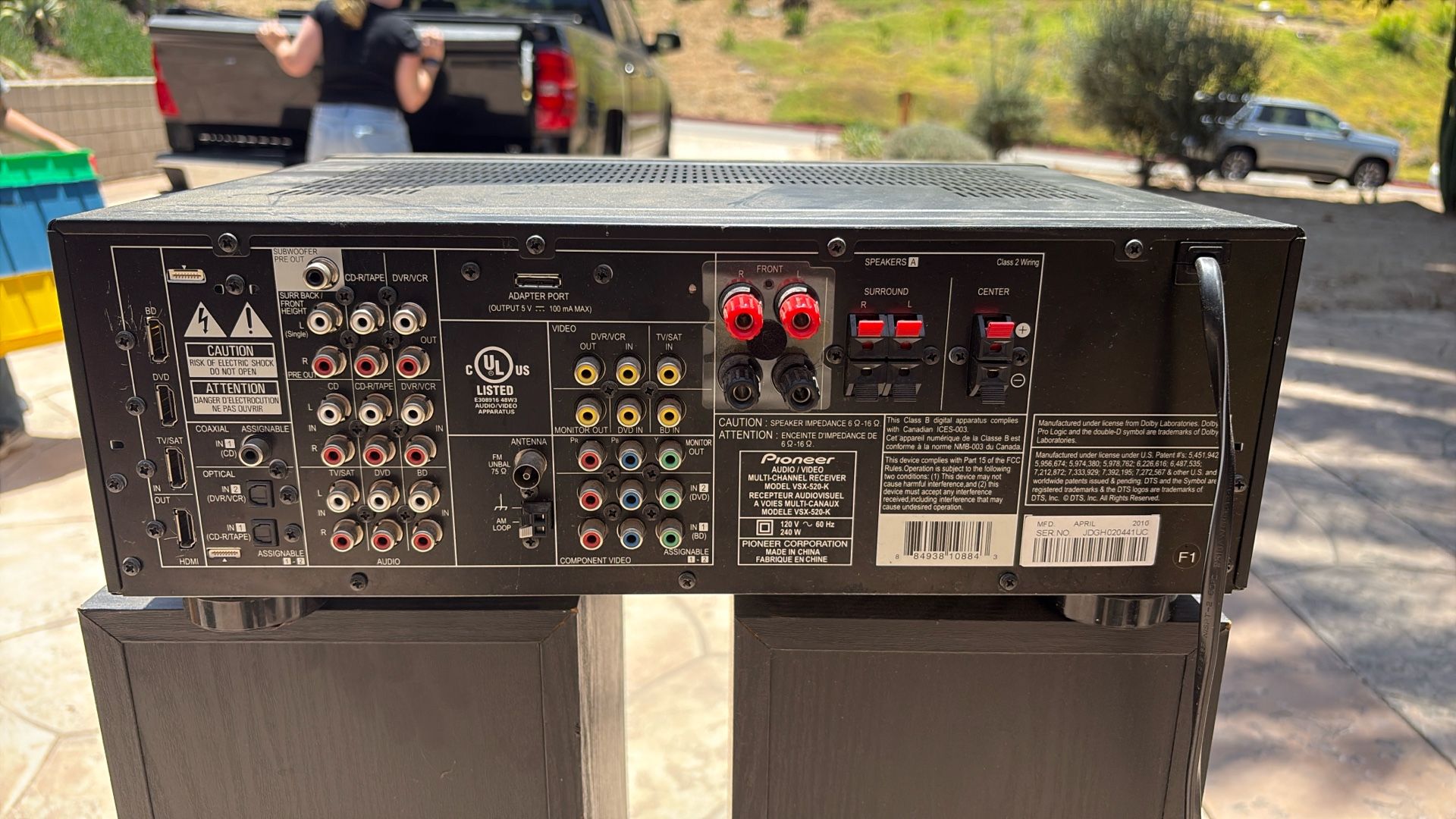 Pioneer Receiver and Polk Speakers