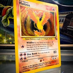 Moltres 12/62 Fossil Holo