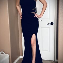 New Navy Blue Dress Size S