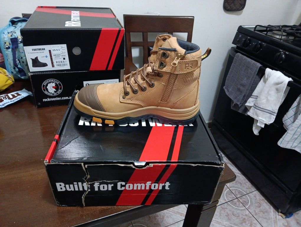 ROCKROOSTER STEAL TOE WORK BOOT