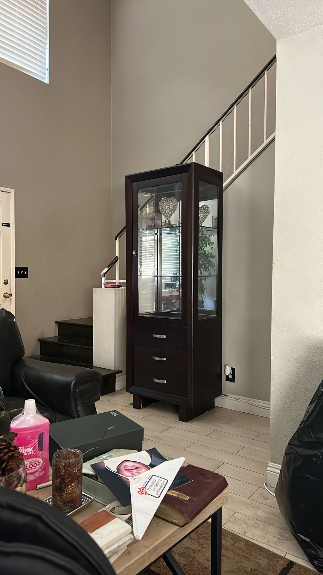 Curio Set Of Two (3) Drawer