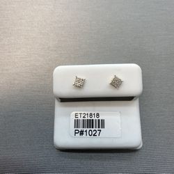 10kt Gold & Diamond Earrings Available On Special Sale 