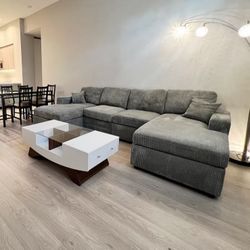 Gray Sectional Couch Sofa